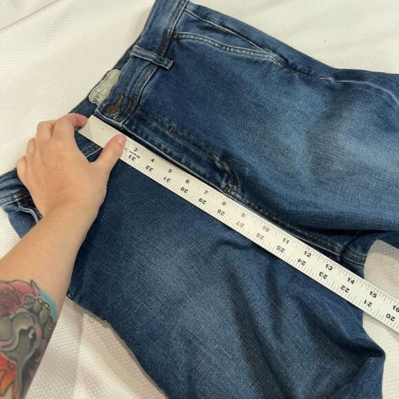 Free People Wide Leg Raw Hem Jeans - Picture 8 of 10